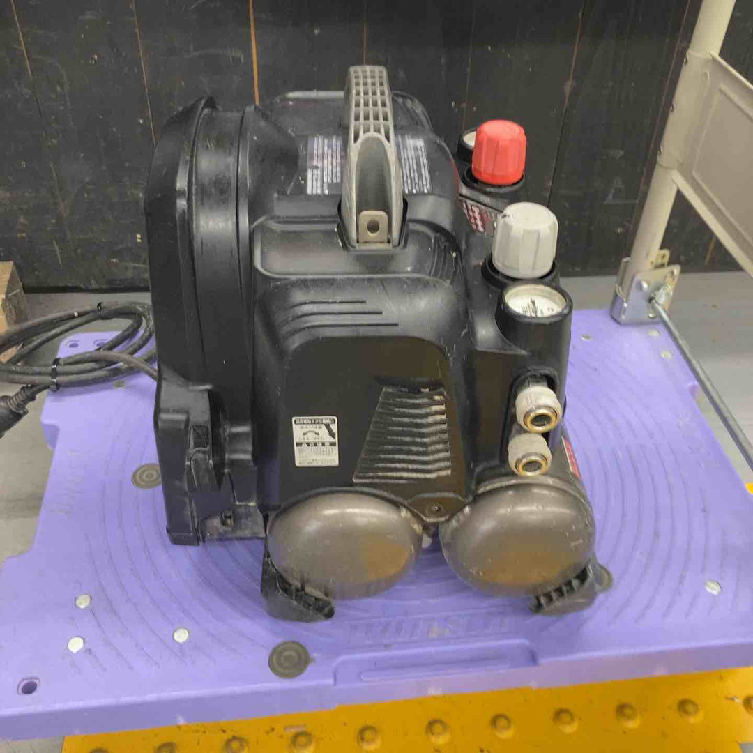 ★ハイコーキ(HIKOKI ※旧:日立工機) エアコンプレッサー EC1245H　満タン時間5分25秒 コード補修あり、異音有、ビス一か所欠品【戸田店】