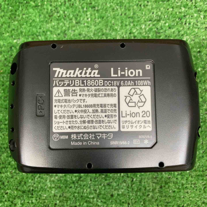 【未使用品】 マキタ/makita リチウムイオンバッテリー 18V/6.0Ah BL1860B 【鴻巣店】
