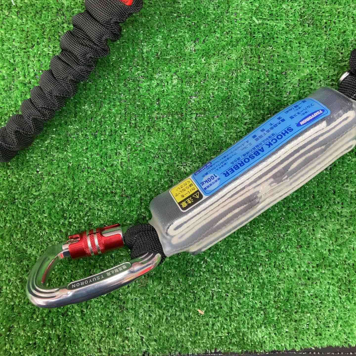 ◇ツヨロン(TSUYORON) フルハーネス用 ツインランヤード THL-2-NV93SV-21KS-BK-2R23-BX 新規格 墜落制止用器具【川越店】