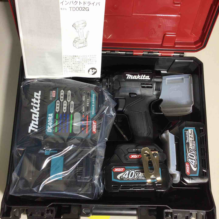 【未使用品】 マキタ makita コードレス インパクトドライバー TD002GRDX インパクト フルセット 純正 純正品 ブラック 黒 【戸田店】