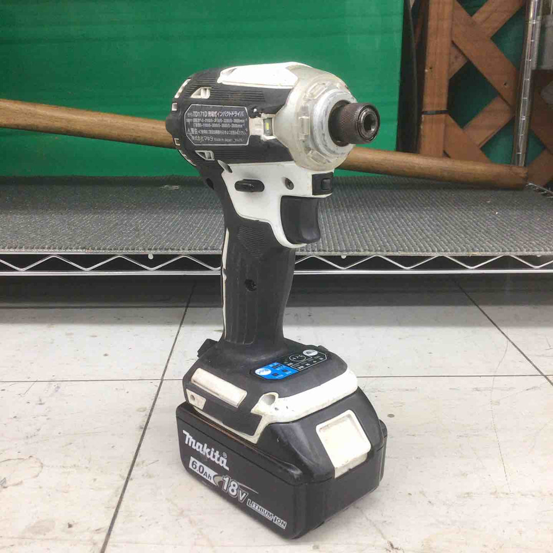【中古品】 マキタ/makita コードレスインパクトドライバー TD171DRGXW 【鴻巣店】