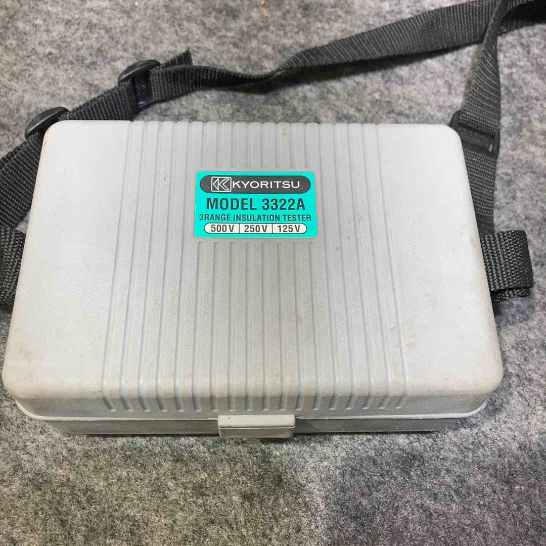 共立電気計器 (KYORITSU) 3322A キューメグ 3レンジ絶縁抵抗計【桶川店】