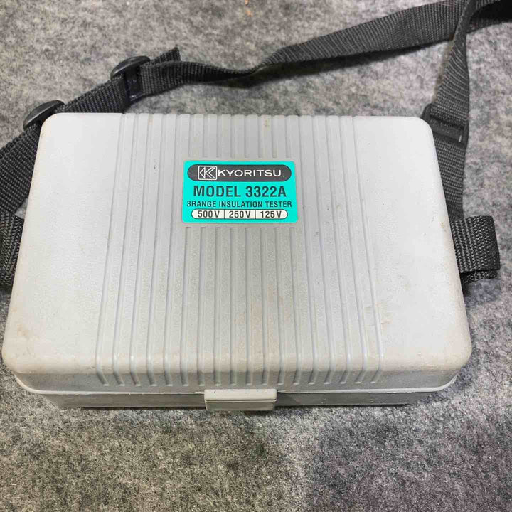共立電気計器 (KYORITSU) 3322A キューメグ 3レンジ絶縁抵抗計【桶川店】