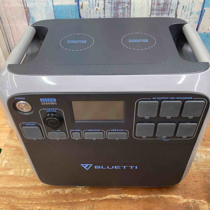 【美品】BLUETTI ポータブル電源 AC200P 大容量2000Wh AC高出力 瞬間最大4800W 動作確認済み【柏店】