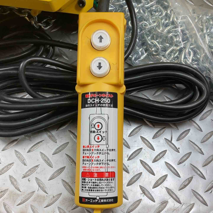 オーエッチ 電動チェーンホイスト モデル：DCH-250 250kg 揚程6m 【川崎店】