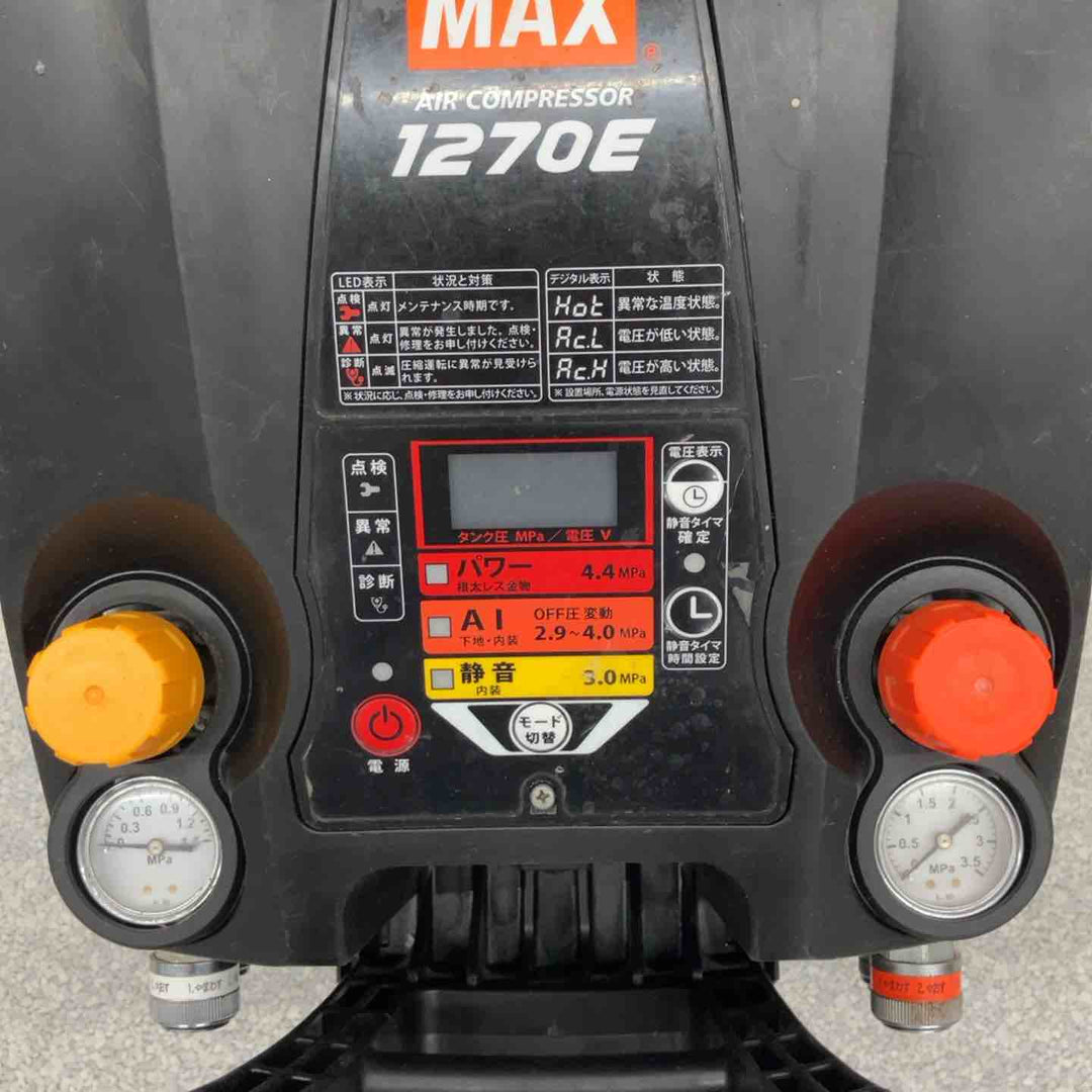 ★マックス(MAX) エアコンプレッサー AK-HL1270E_ブラック【八潮店】