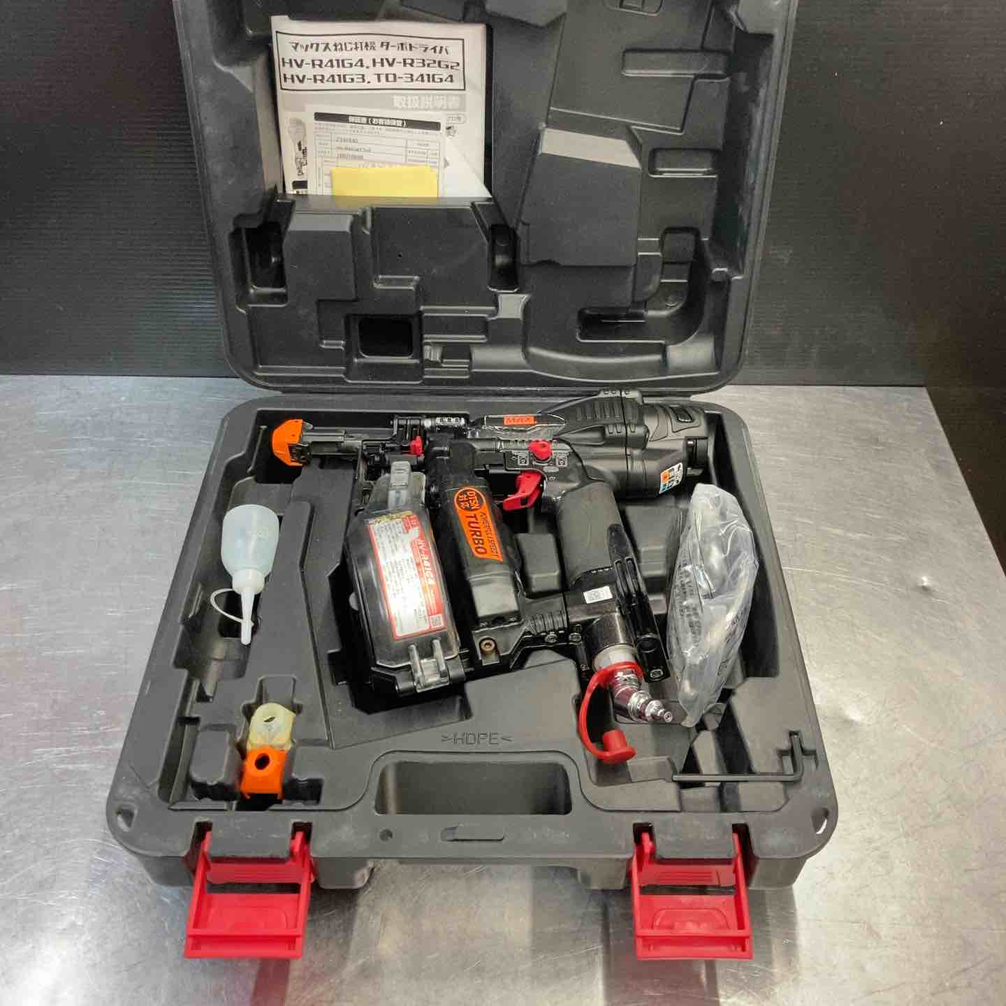HV-R41G4 max 中古 中古品】マックス(MAX) 高圧エアネジ打ち機 HV-R41G4 限定色