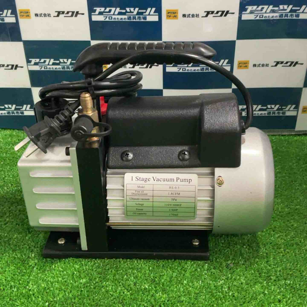 1ステージ RS-0.5 真空ポンプ ゲージマニホールド付き【草加店】