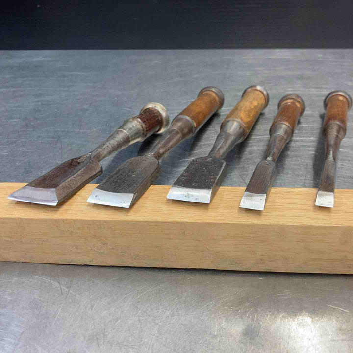 【中古品】 山弘 鑿 5本まとめ売り 叩き鑿 鉋 大工道具 他 骨董品 【東大和店】