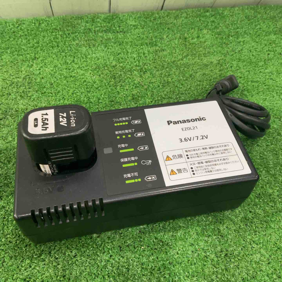 ◇パナソニック(Panasonic) コードレススティック ドリルドライバー EZ7421LA1S-B 黒 7.2V 動作確認済【川口店】
