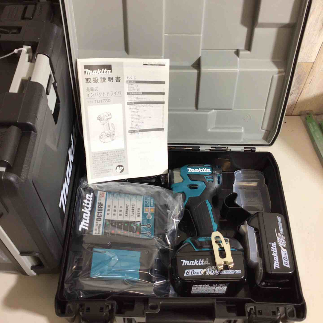 【未使用品】マキタ(makita) コードレスインパクトドライバー TD173DRGX TD173DRGXB TD173DRGXO 5台セット 青 ブルー 黒 ブラック オリーブ【戸田店】