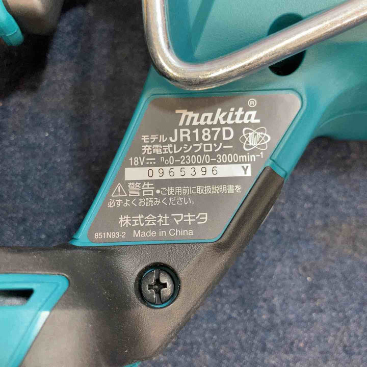 ★マキタ(makita) コードレスレシプロソー JR187DZ【八潮店】