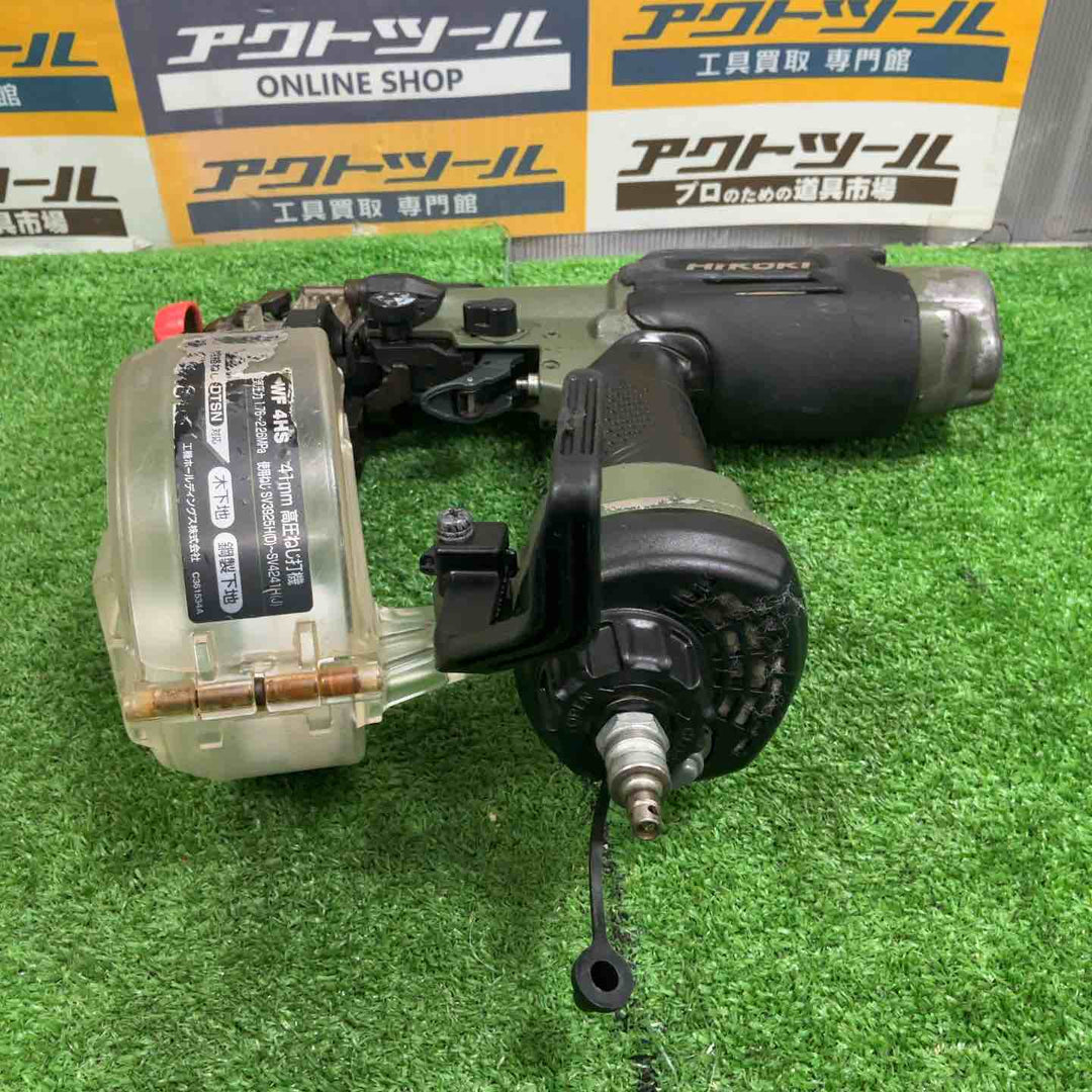 ◇ハイコーキ(HIKOKI ※旧:日立工機) 高圧エアネジ打ち機 WF4HS(AG) アブソリュートグリーン【草加店】
