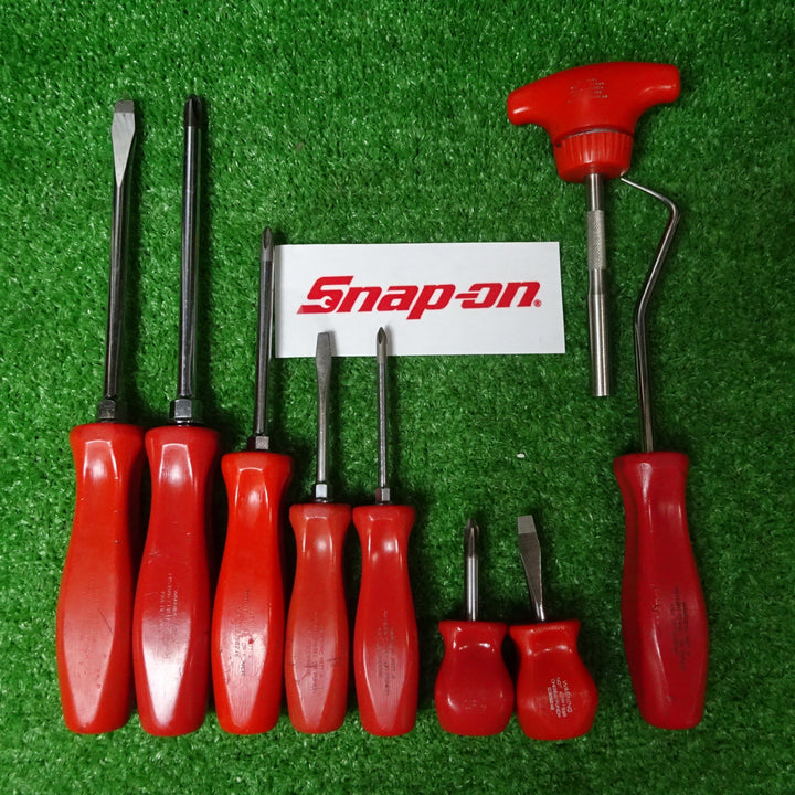 スナップオン/Snap-on 旧グリップ ドライバー7本 SDDP SDD、ホースピックツール、T型ラチェットドライバー SSDMRT4 計9本セット【岩槻店】