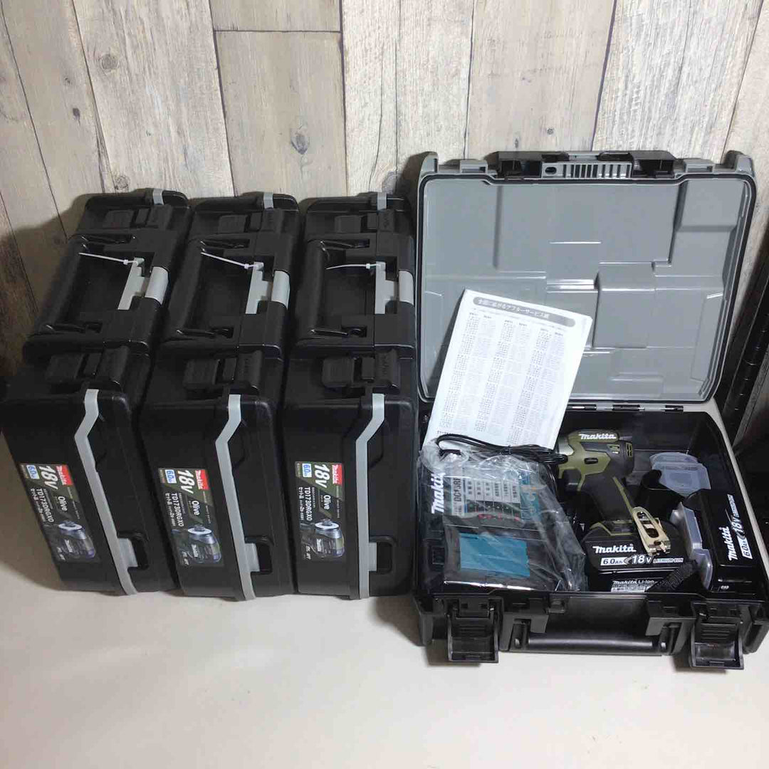 【未使用品】 マキタ makita コードレス インパクトドライバー TD173DRGXO 4台 インパクト オリーブ 純正 純正品 【戸田店】