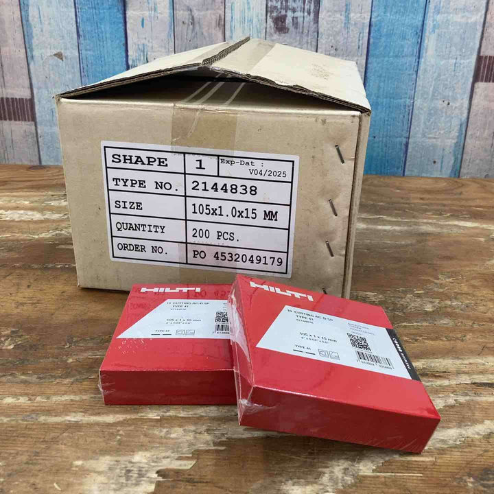 【未使用品】ヒルティ(HILTI) 切断砥石 AC-D SP 105X1.0X15mm TYPE 41 #2144838 金属 CUTTING【柏店】