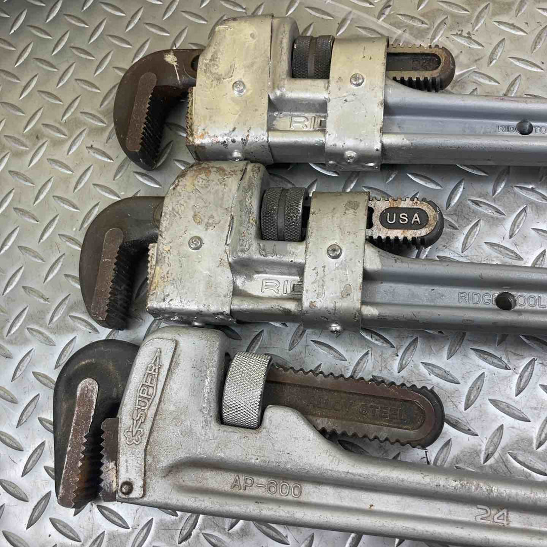 RIDGID スーパーツール パイプレンチ ３点セット