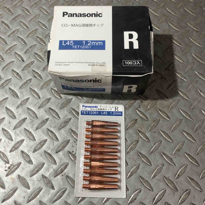 Panasonic パナソニック CO2・MAG溶接用チップ L45 1.2mm TET12061 R 100個入り【草加店】
