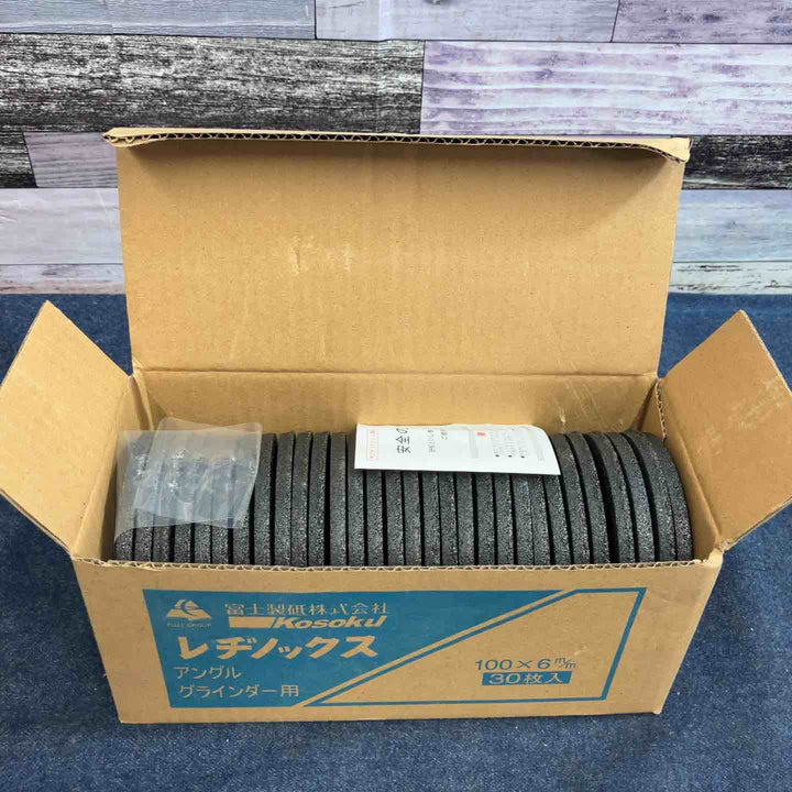 富士製砥株式会社 Kosoku レジノックス 27号 100×6×15mm 30枚入 アングルグラインダー用【八潮店】
