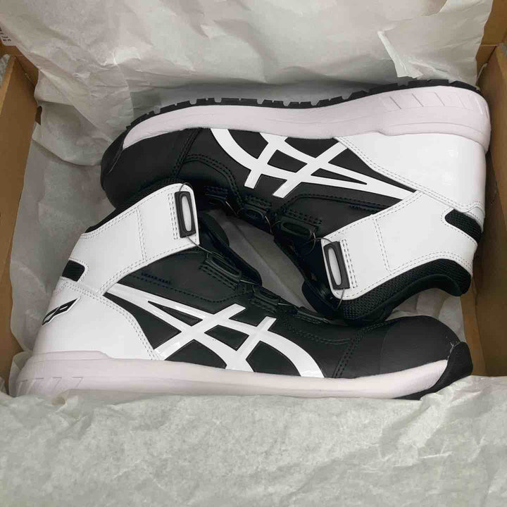 asics 安全靴 ウィンジョブ CP304 Boa ダイヤル式 26.5cm 1271A030-001 BLACK/WHITE【富山店】◇SC