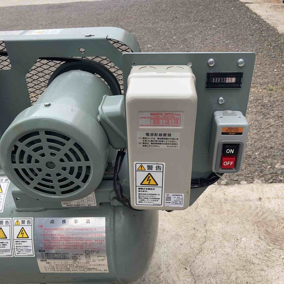 【店頭受取り限定】◇日立産機システム 三相200V 1馬力 給油式ベビコン ベビコン 圧力開閉式 50Hz用 0.75P-9.5VP5【柏店】