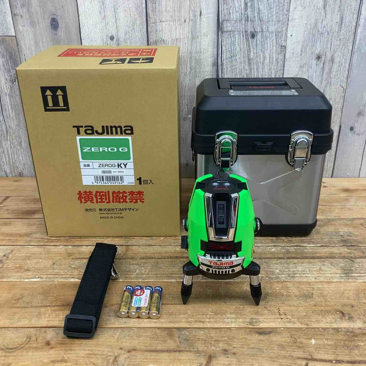 【未使用店頭展示品】 タジマ(Tajima) レーザー墨出し器 ZERO G ゼロジ― KY 矩・横 ZEROG-KY グリーンレーザー 【東大和店】