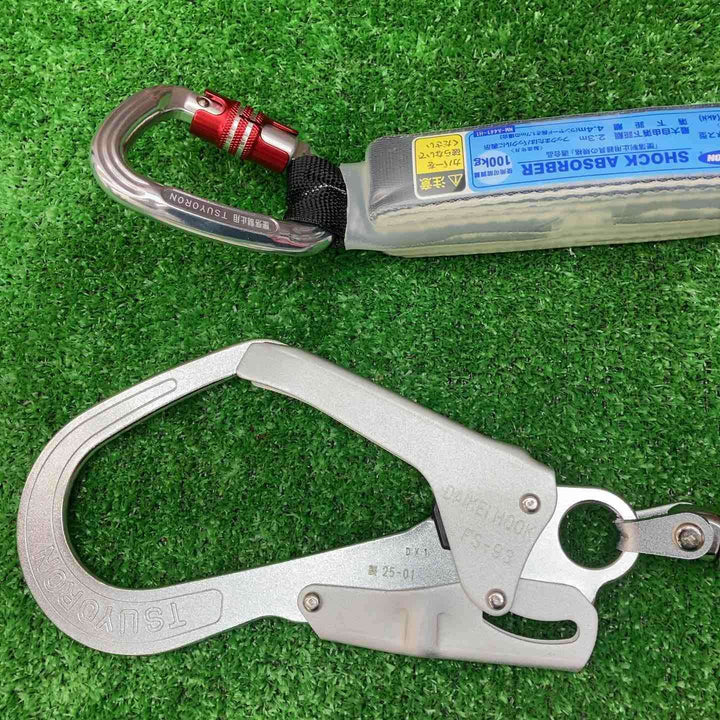 ツヨロン(TSUYORON) フルハーネス用 シングルランヤード THL-NV93SV-21KS-BK-R23-BX 新規格 墜落制止用器具【川越店】