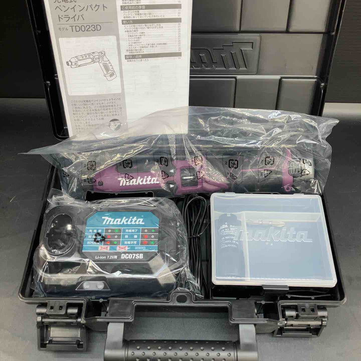 ★マキタ(makita) 7.2V コードレスペンインパクトドライバ TD023DHXAP【川越店】