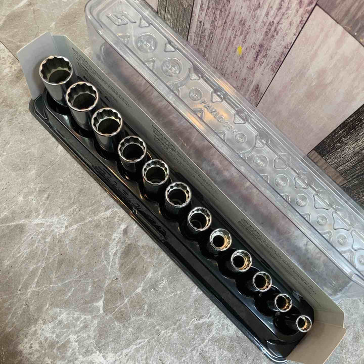 【中古品】snap-on/スナップオン ディープソケット 12セット 212SFMY　3/8【八潮店】