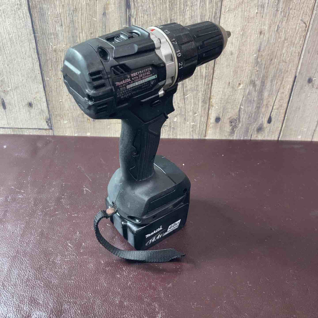【中古品】◇マキタ(makita) コードレスドリルドライバー DF474DZB 本体のみ バッテリー付属【東大和店】