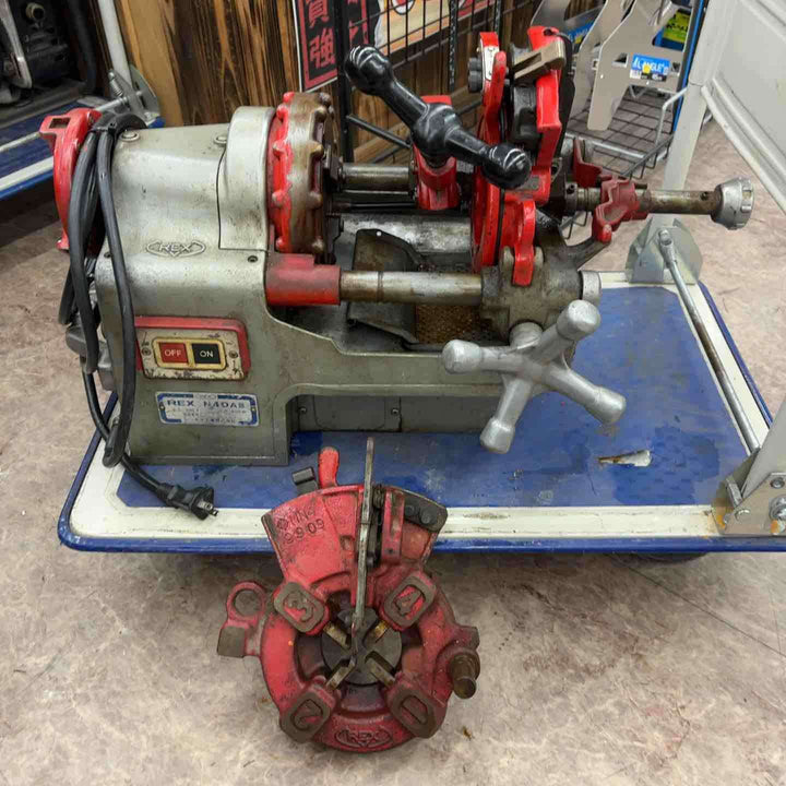 【店頭受取り限定】◇レッキス(REX) ねじ切り機 N40A3 N40AⅢダイヘッド2個付き(付属プラス1個)【所沢店】