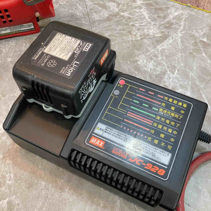 【中古品】◇マックス MAX 14.4V コードレスタッカ TG-Z3-BC 充電器 バッテリー1個付【八潮店】
