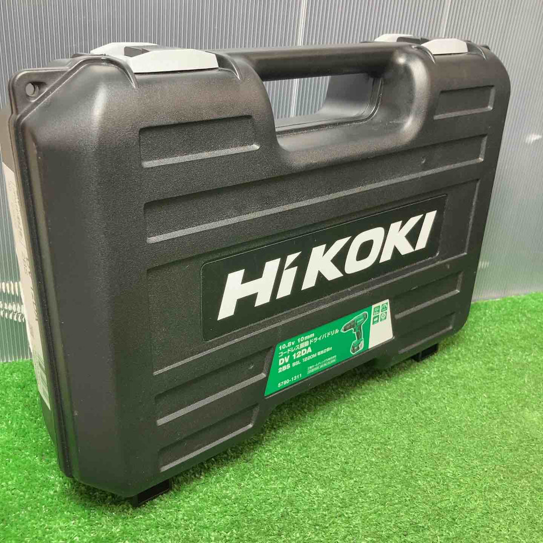 【中古品】◇ハイコーキ(HIKOKI ※旧:日立工機) コードレス振動ドリルドライバー DV12DA(2BS)バッテリー2個、充電器付き【岩槻店】