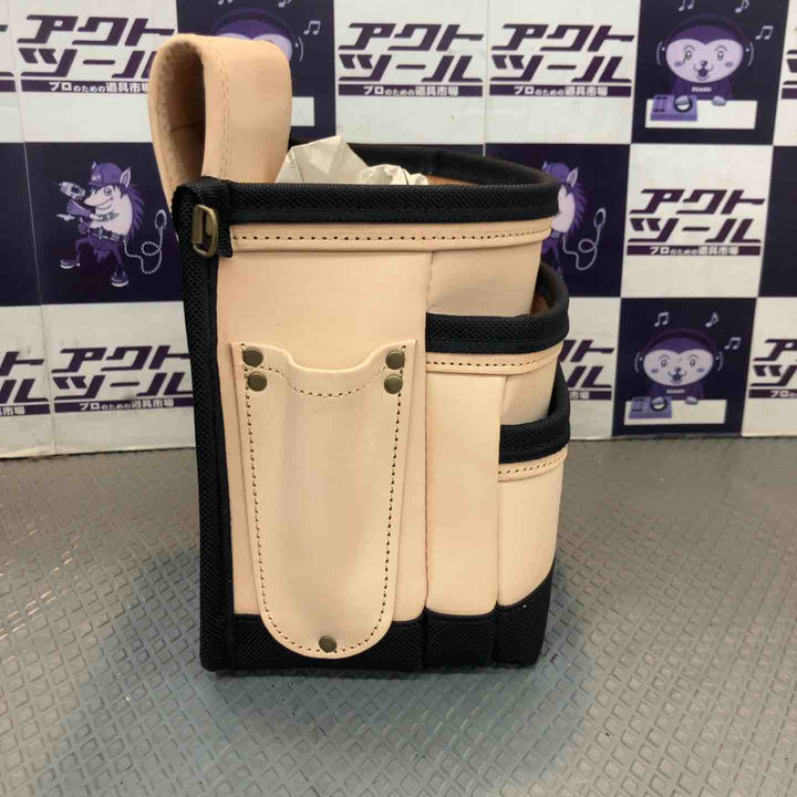 【未使用品】KNICKS(ニックス) KNB-301DD 総ヌメ革使用3段腰袋(バリスティック補強仕上げ)【所沢店】