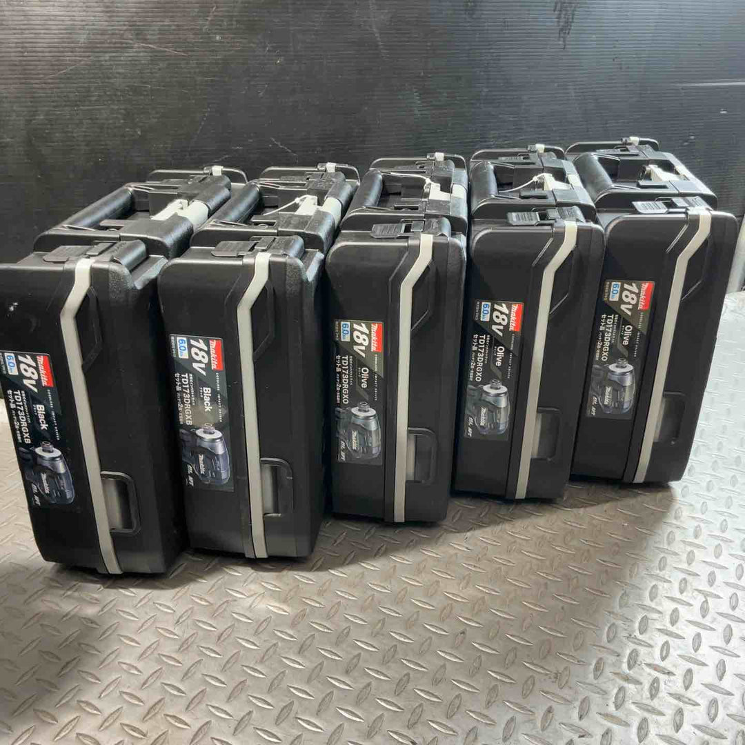 マキタ(makita) コードレスインパクトドライバー TD173DRGXB(2台)・TD173DRGXO(3台)　計5台セット【草加店】