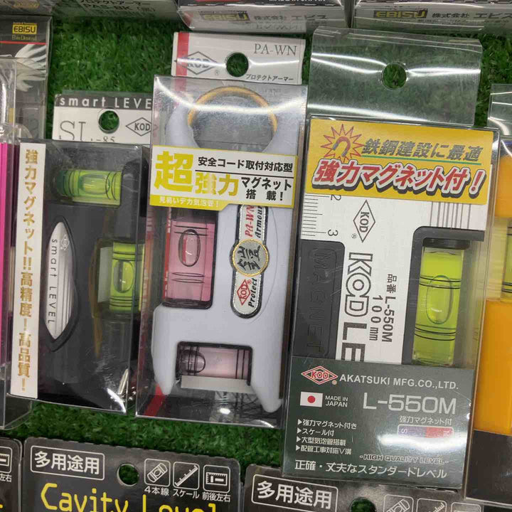 ▼18go【未開封/送料無料】水平器 磁石モデル マグネット付き 40個まとめ売り エビスダイヤモンド KOD シンワ等【川越店】