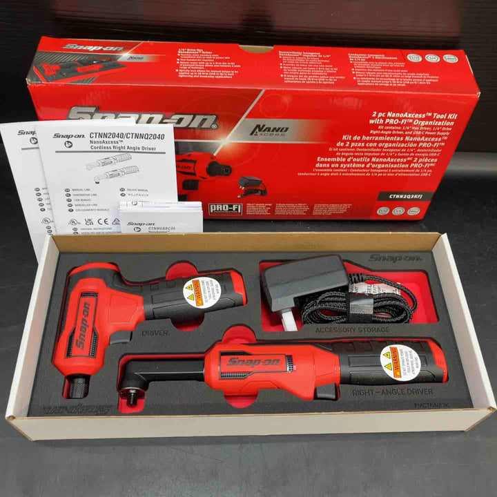 【未使用品】スナップオン(Snap-on) ナノアクセス 電動ドライバーセット CTNN2Q3KFJ【川越店】