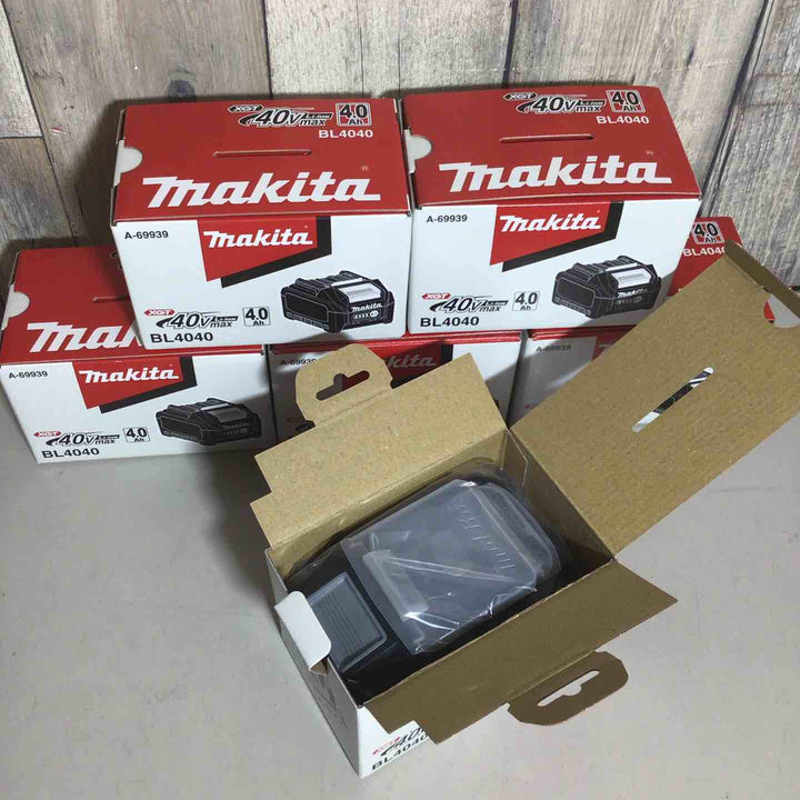 【未使用品】 純正 マキタ makita リチウムイオンバッテリー 40Vmax/4.0Ah BL4040 6個 バッテリー 40V 【戸田店】