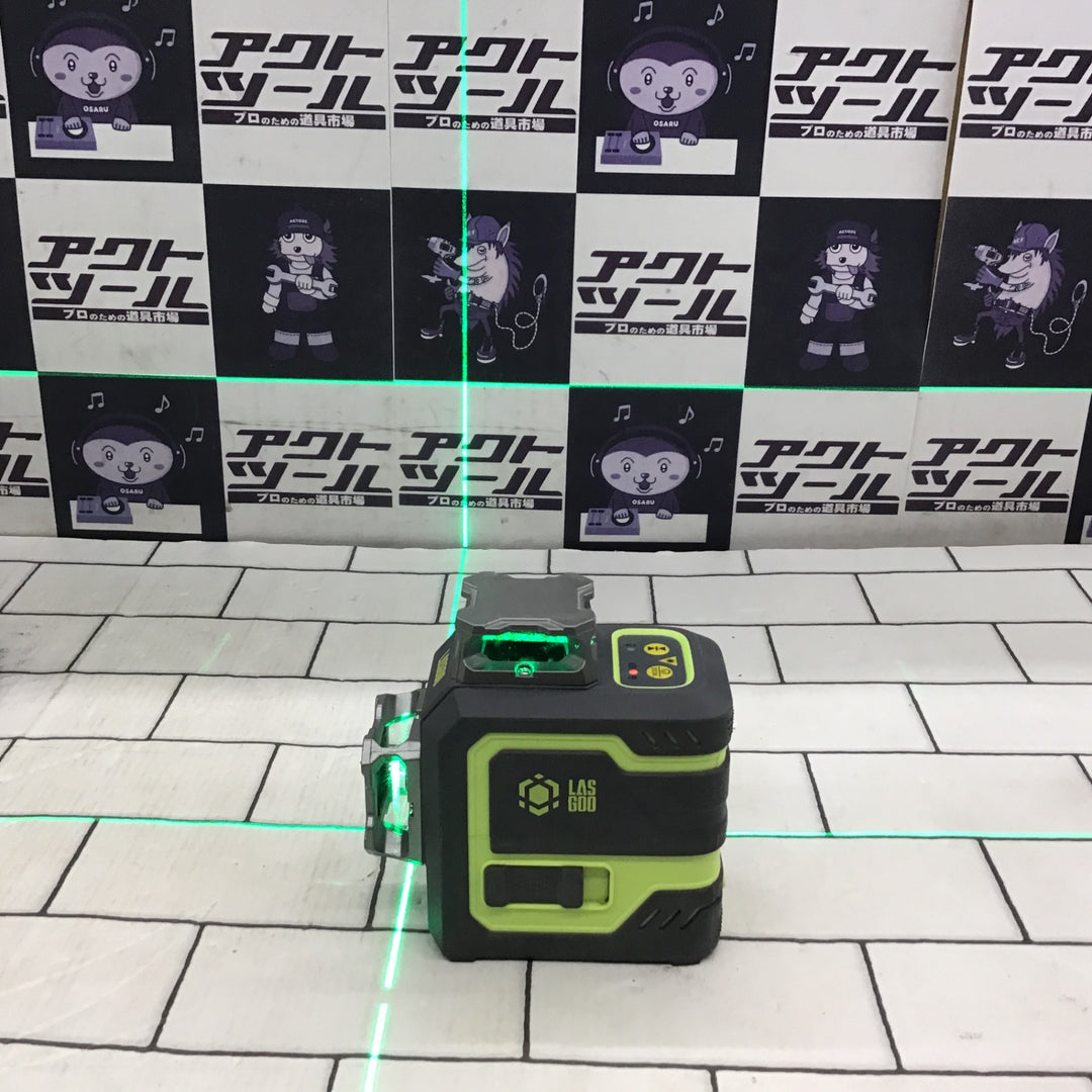 〇LASGOO グリーンレーザー墨出し器 LG-3D【所沢店】