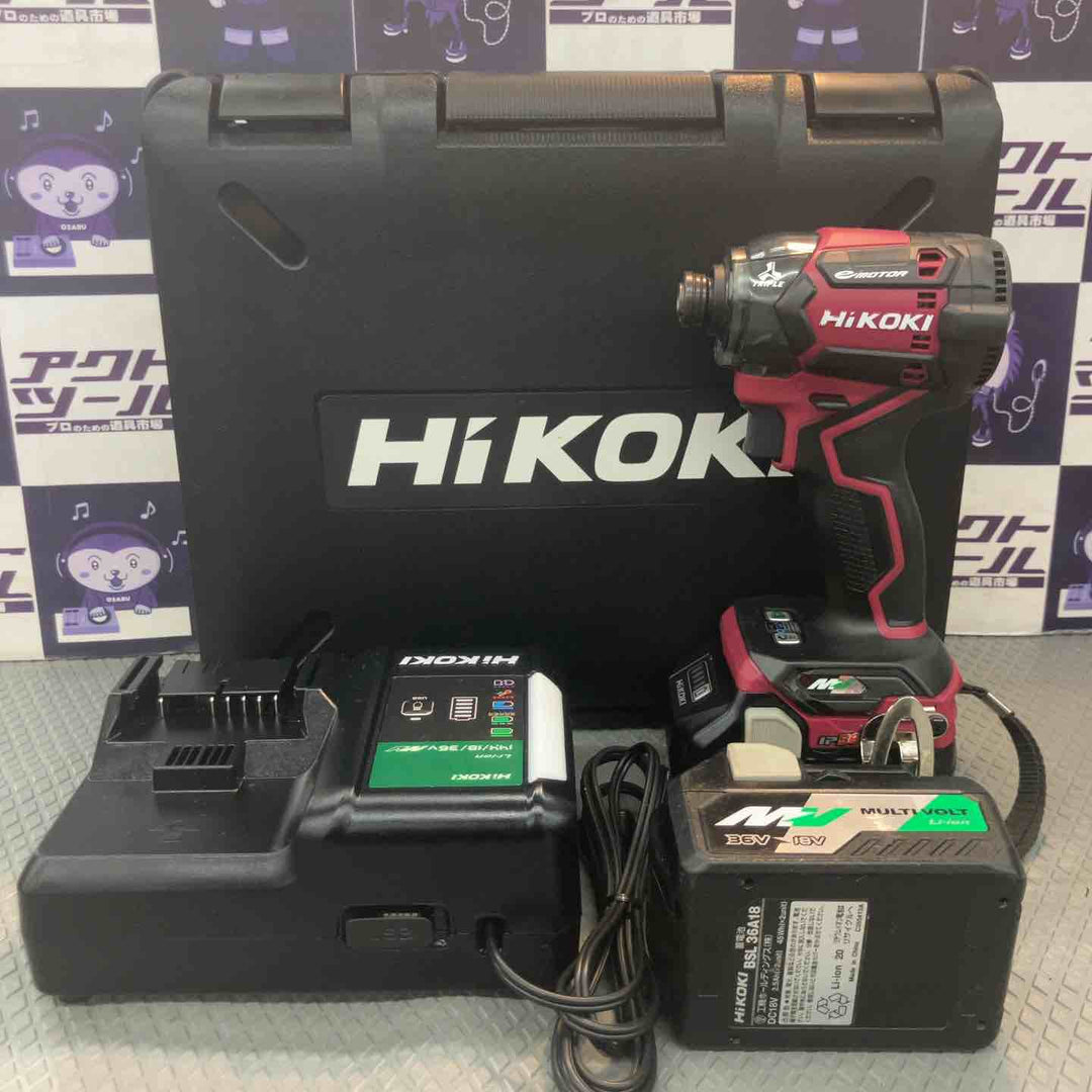【中古品】ハイコーキ(HIKOKI ※旧:日立工機) コードレスインパクトドライバ WH36DC(2XPRS)【所沢店】