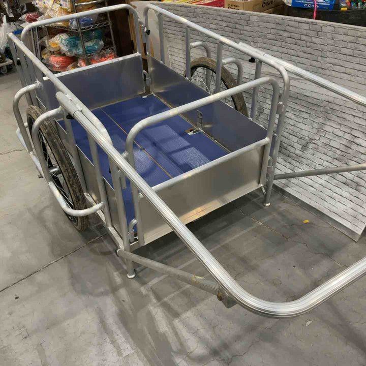 【店頭受取り限定】葛飾福祉工場 アルミ製リヤカー 耐荷重300Kg 折りたたみ可能【川口店】