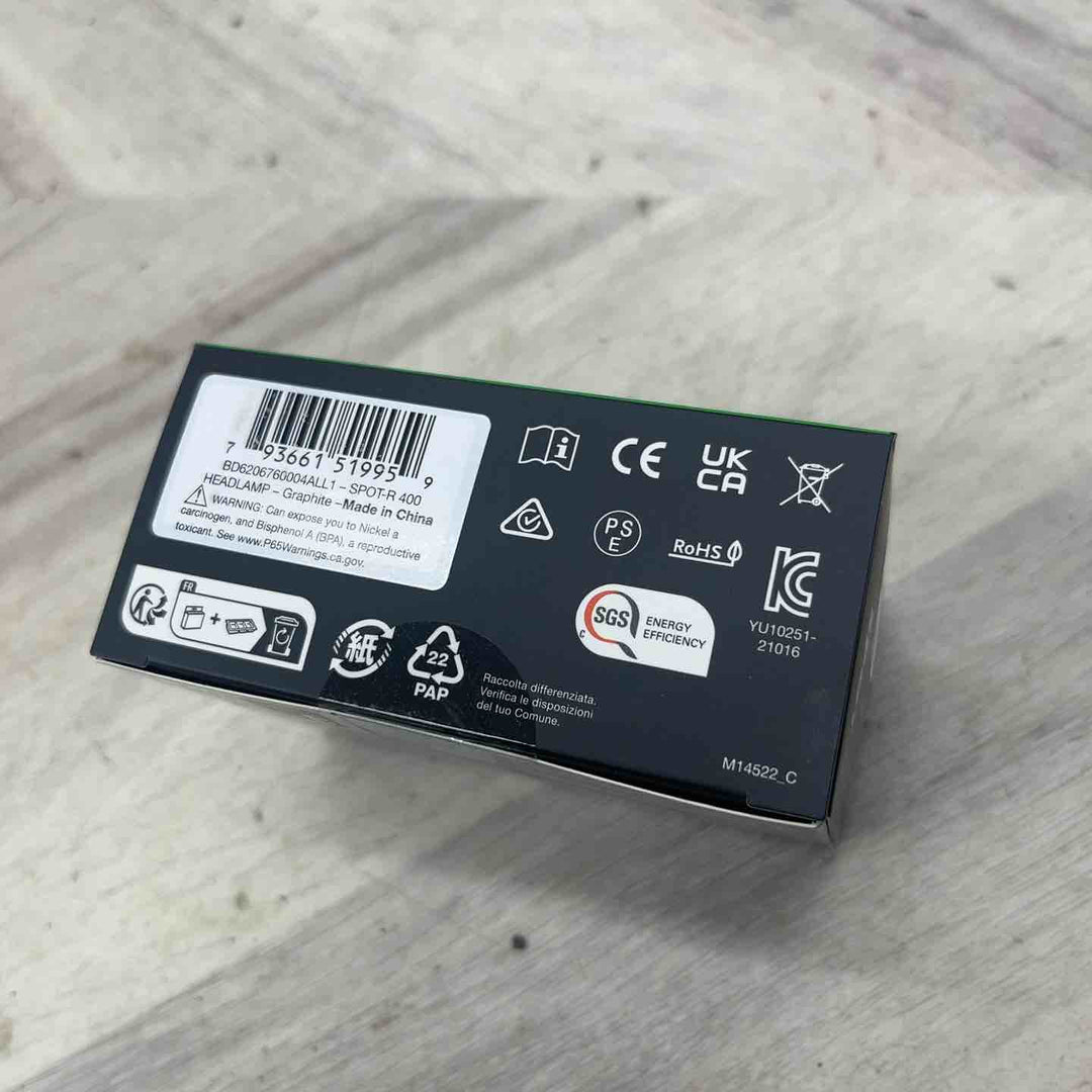 Black Diamond スポット400-R グラファイト 400ルーメン アウトドア ヘッドライト コンパクト 充電式モデル　【越谷店】