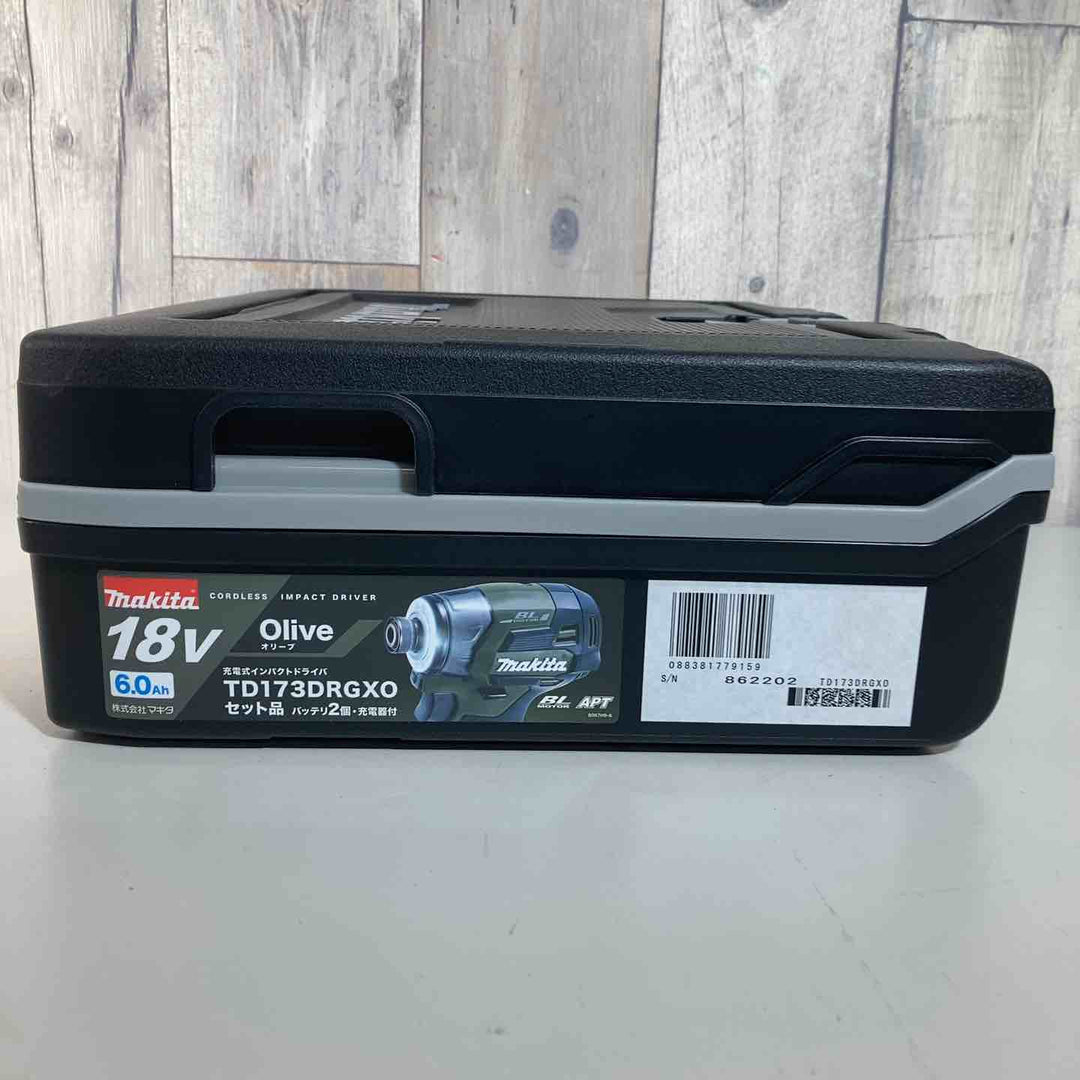 ★マキタ(makita)18V コードレスインパクトドライバー TD173DRGXO純正品 18Vバッテリー2個付き【戸田店】