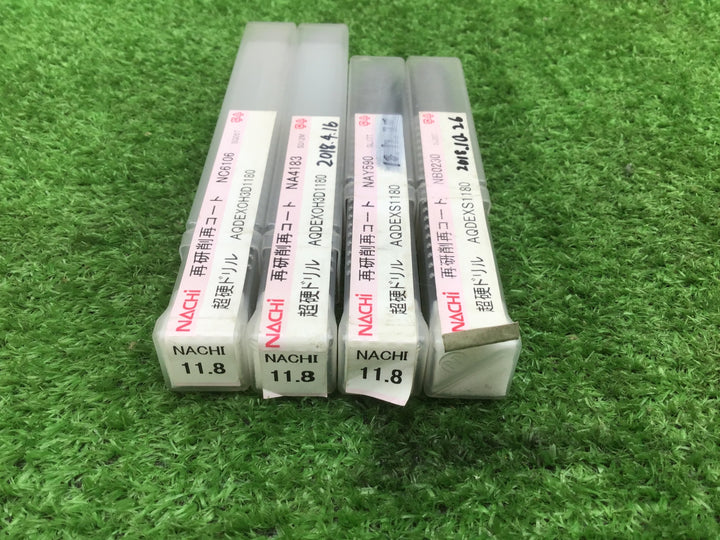 NACHI 再研削再コート超硬ドリル 11.8mm　AQDEXS1180、AQDEXOH3D1180【富山店】●Y5コン