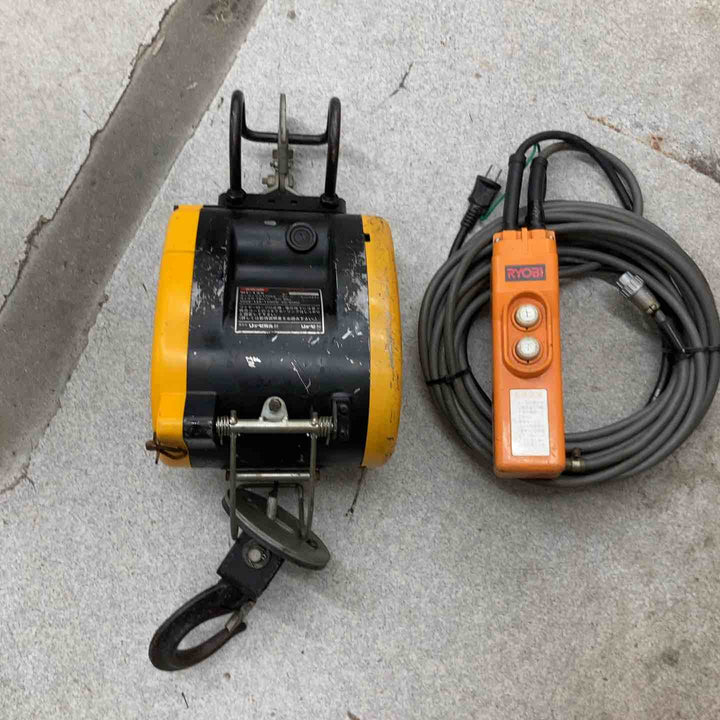 【中古品】京セラ リョービ ウインチ WI-125 ワイヤー5mmｘ20Ｍ  荷重130kg【八潮店】