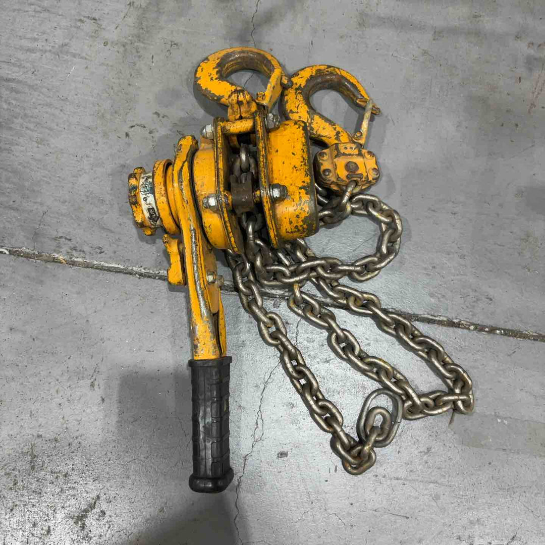 KITO/キトー レバーブロック L5型 LB016 荷重1.6t/1.6トン 揚程1.5m レバーホイスト ガッチャ 荷揚げ機 荷締め 3台セット【川口店】
