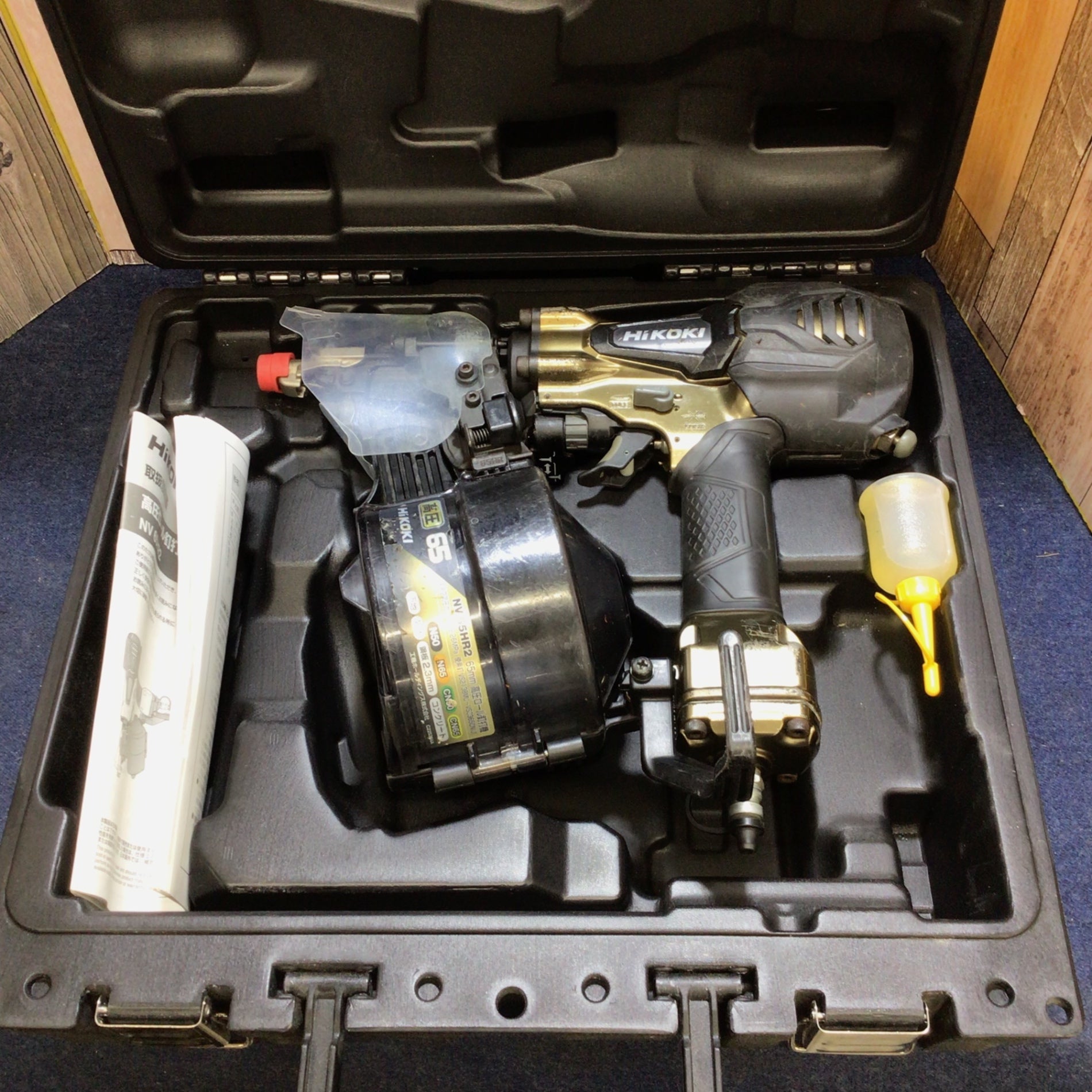 ☆ハイコーキ(HIKOKI ※旧:日立工機) 高圧エア釘打ち機 NV65HR2(N
