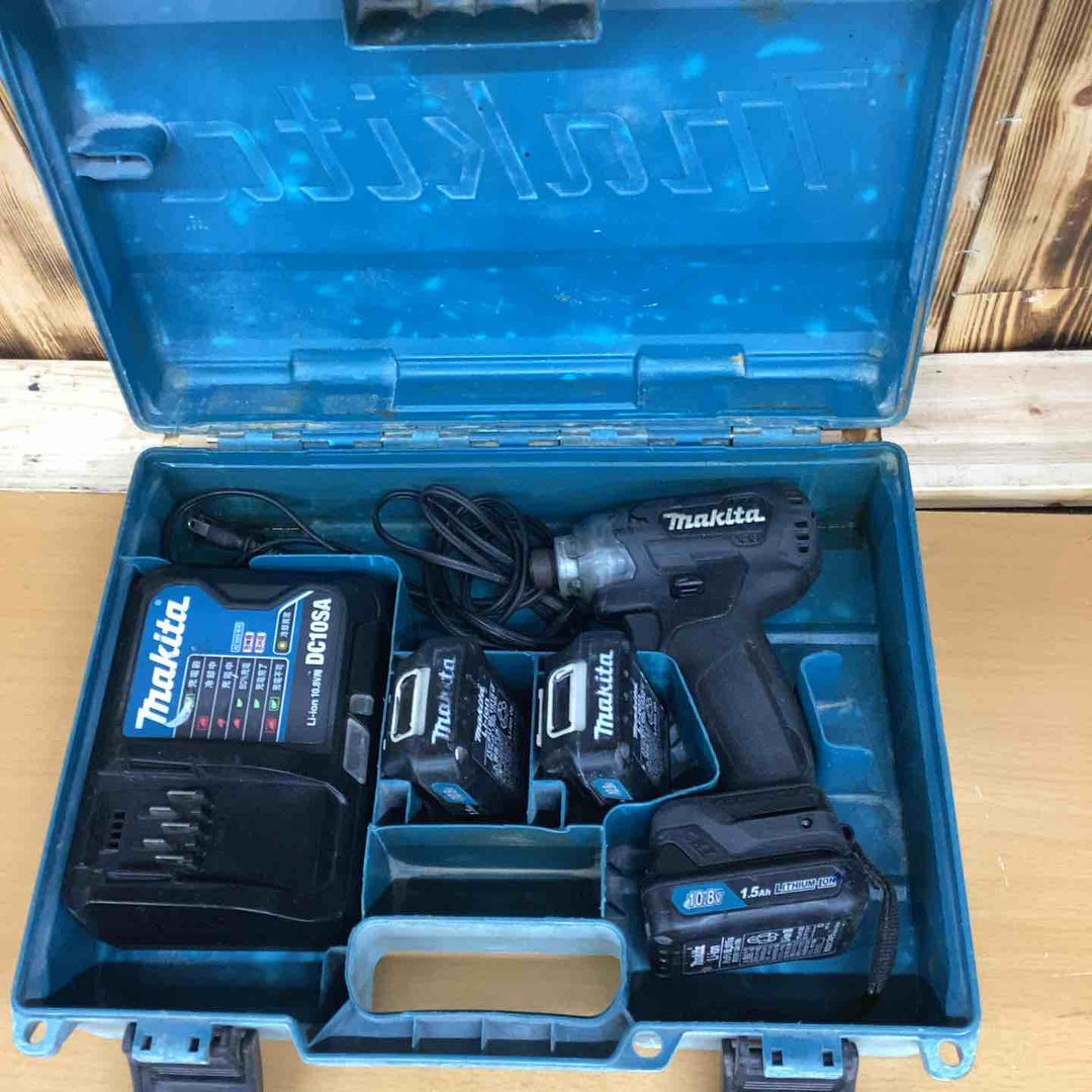 ★マキタ(makita) コードレスインパクトドライバー TD111DSHXB バッテリー3個付き 汚れ多め【越谷店】