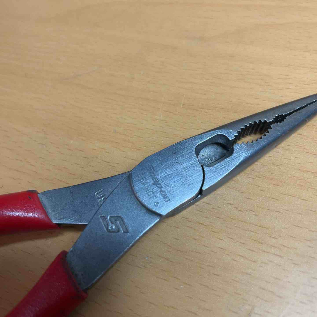 Snap-on スナップオン ニードル ノーズプライヤー ラジオペンチ 赤 196ANCF　【越谷店】