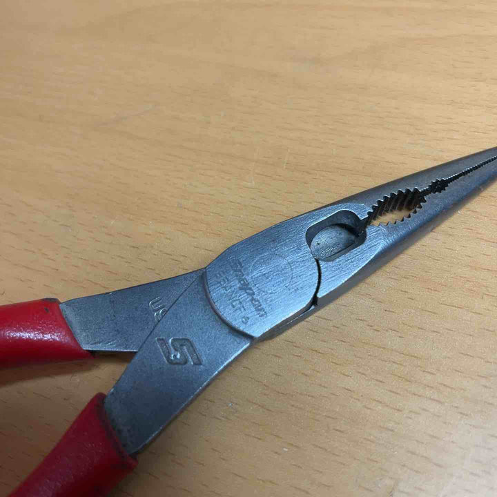 Snap-on スナップオン ニードル ノーズプライヤー ラジオペンチ 赤 196ANCF　【越谷店】